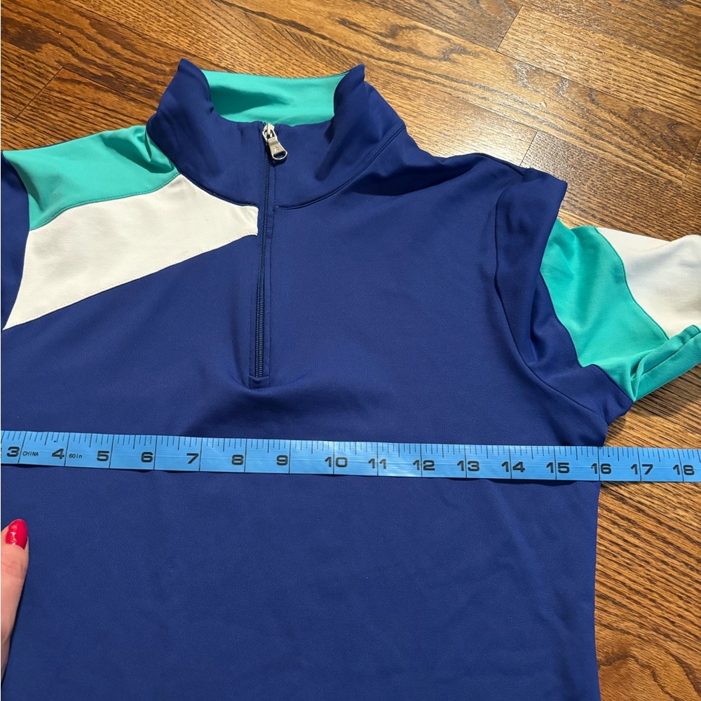 Lohla Sport | LS Fiona Cross Stripe Lapis Blue White Sz S - Picture 6 of 7